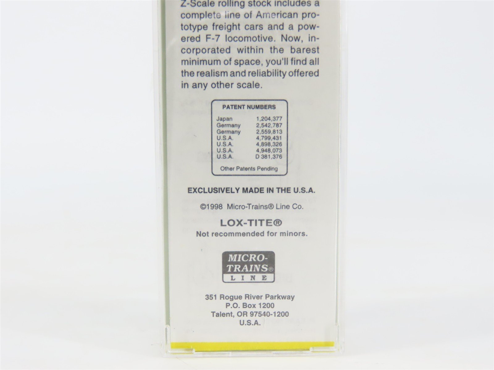 Z Scale Micro-Trains MTL 12008-2 GN Great Northern F7A Diesel #268B - Unpowered