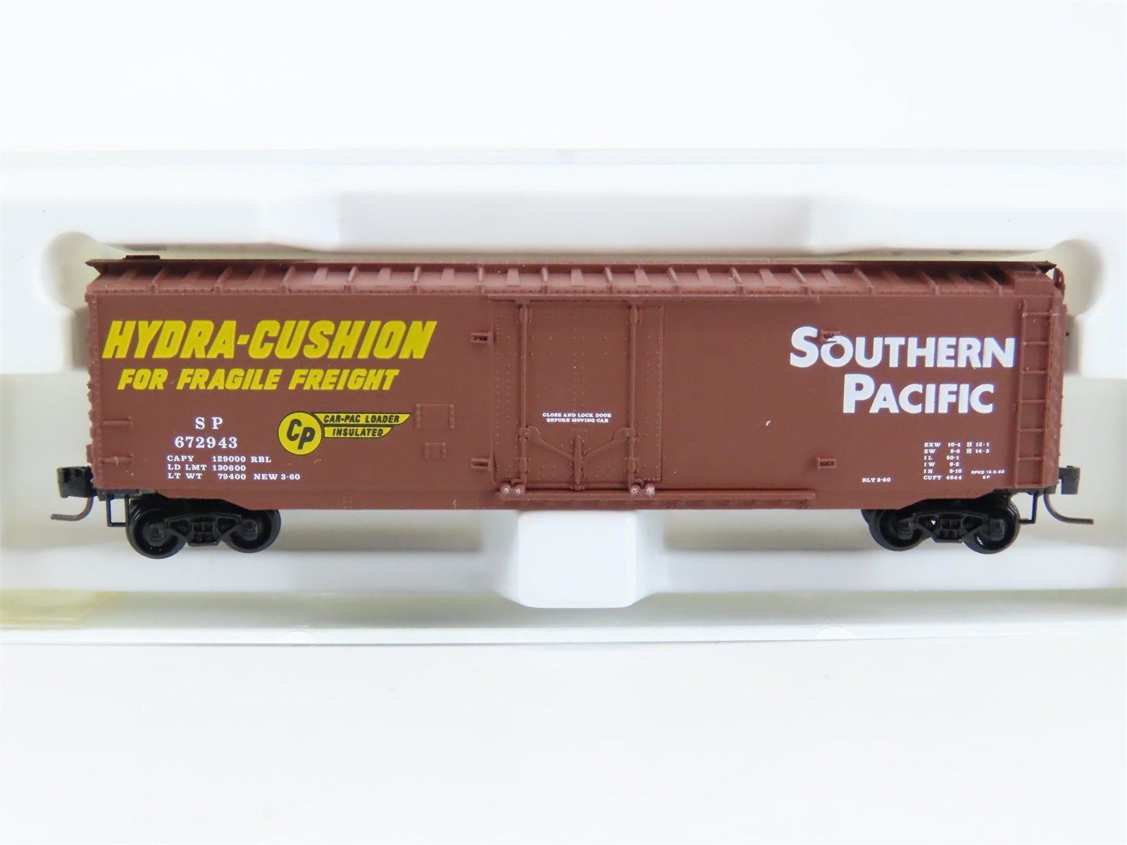 Z Scale Kadee Micro-Trains MTL 13601-2 SP Southern Pacific 50' Box Car #672943