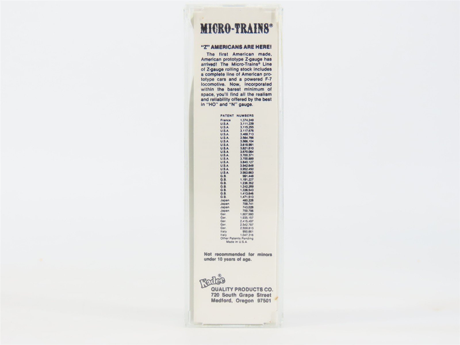 Z Scale Kadee Micro-Trains MTL 13601-2 SP Southern Pacific 50' Box Car #672943