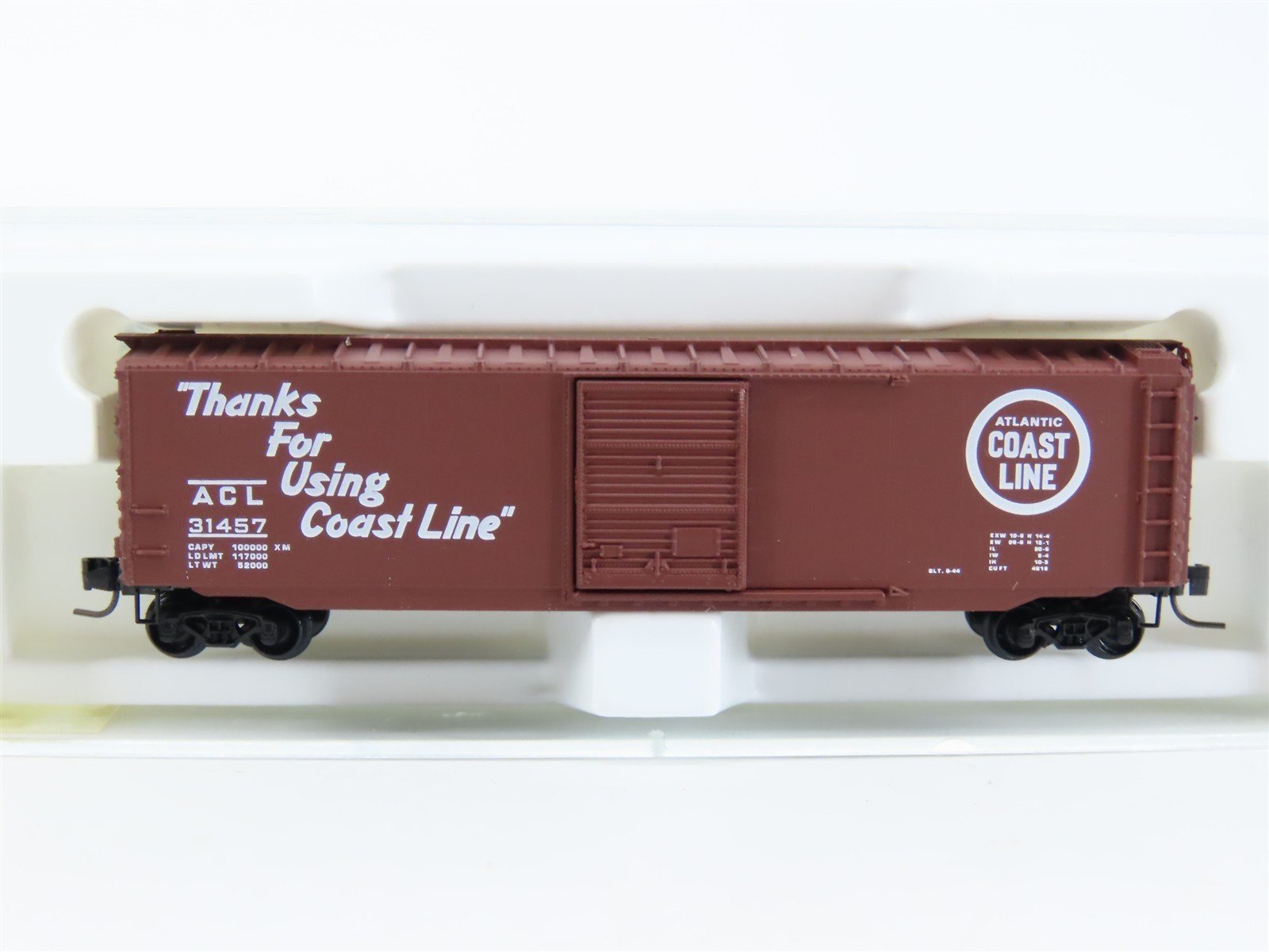 Z Scale Kadee Micro-Trains MTL 13511-2 ACL Atlantic Coast Line Box Car #31457