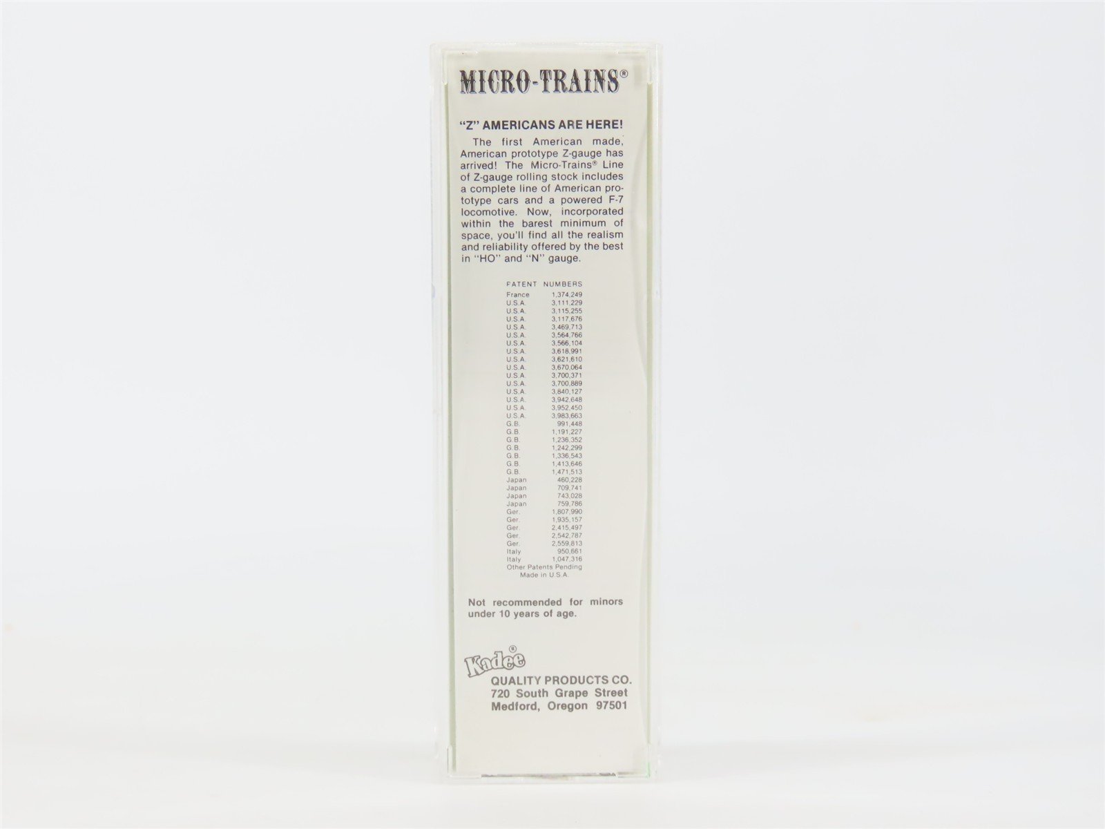 Z Scale Kadee Micro-Trains MTL 13508-2 ACL Atlantic Coast Line 50' Boxcar #31598