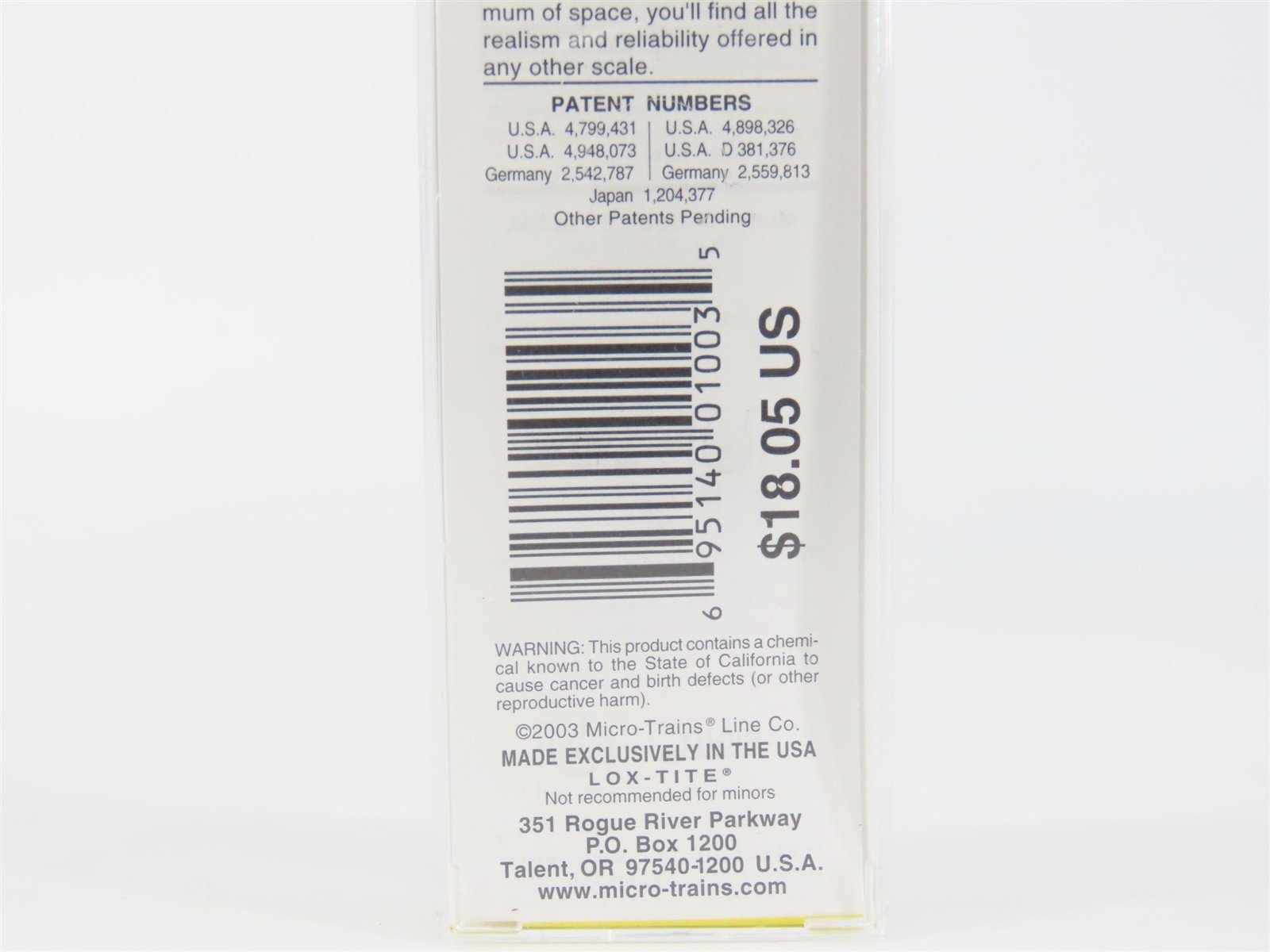 Z Scale Micro-Trains MTL 13511-2 ACL Atlantic Coast Line 50' Box Car #31111