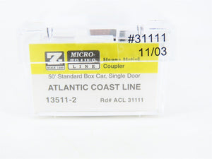 Z Scale Micro-Trains MTL 13511-2 ACL Atlantic Coast Line 50' Box Car #31111