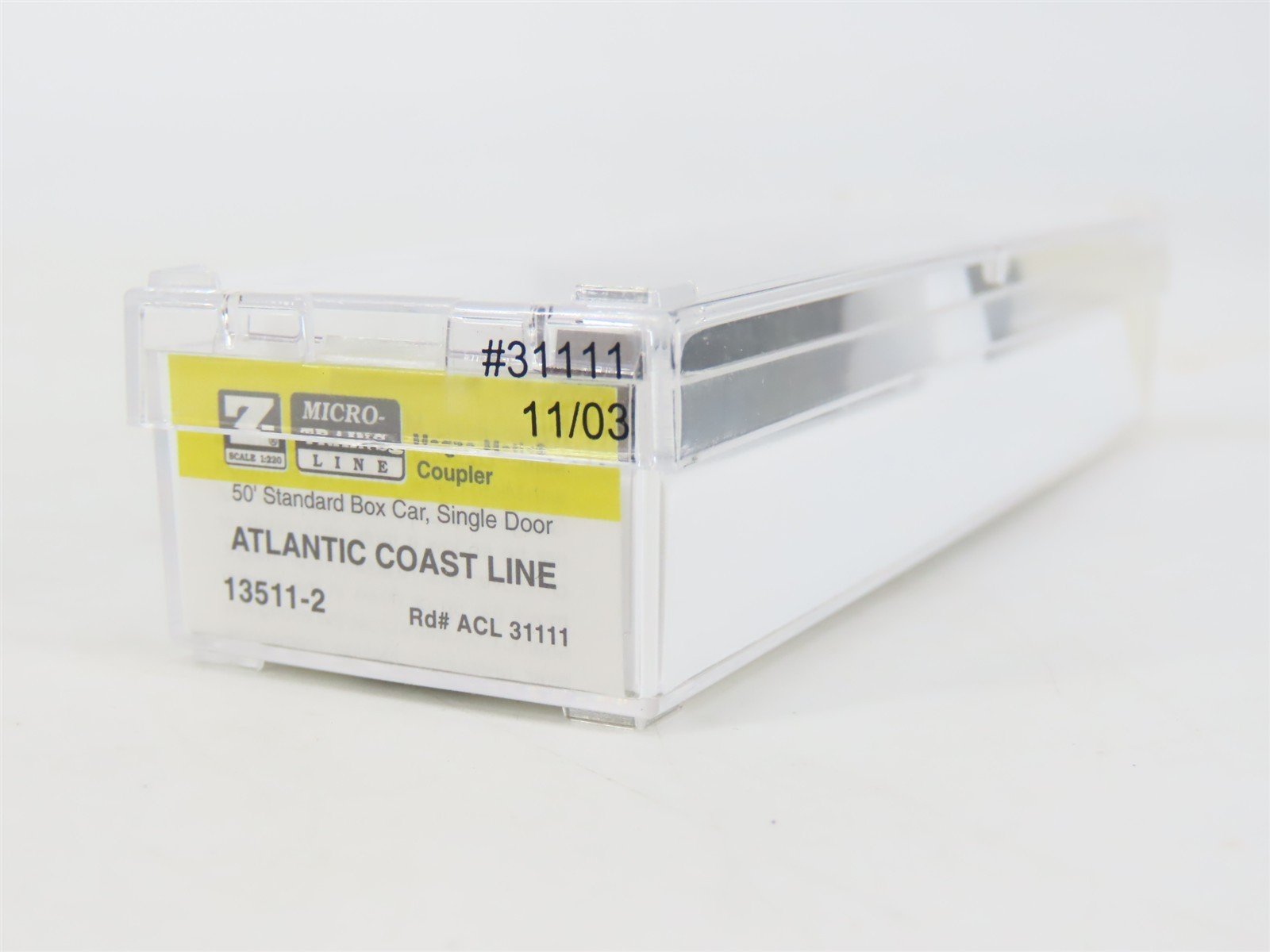 Z Scale Micro-Trains MTL 13511-2 ACL Atlantic Coast Line 50' Box Car #31111