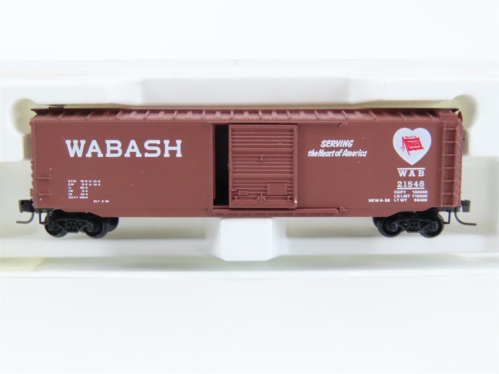 Z Scale Kadee Micro-Trains MTL 13512-2 WAB Wabash "Heart" Box Car #21548