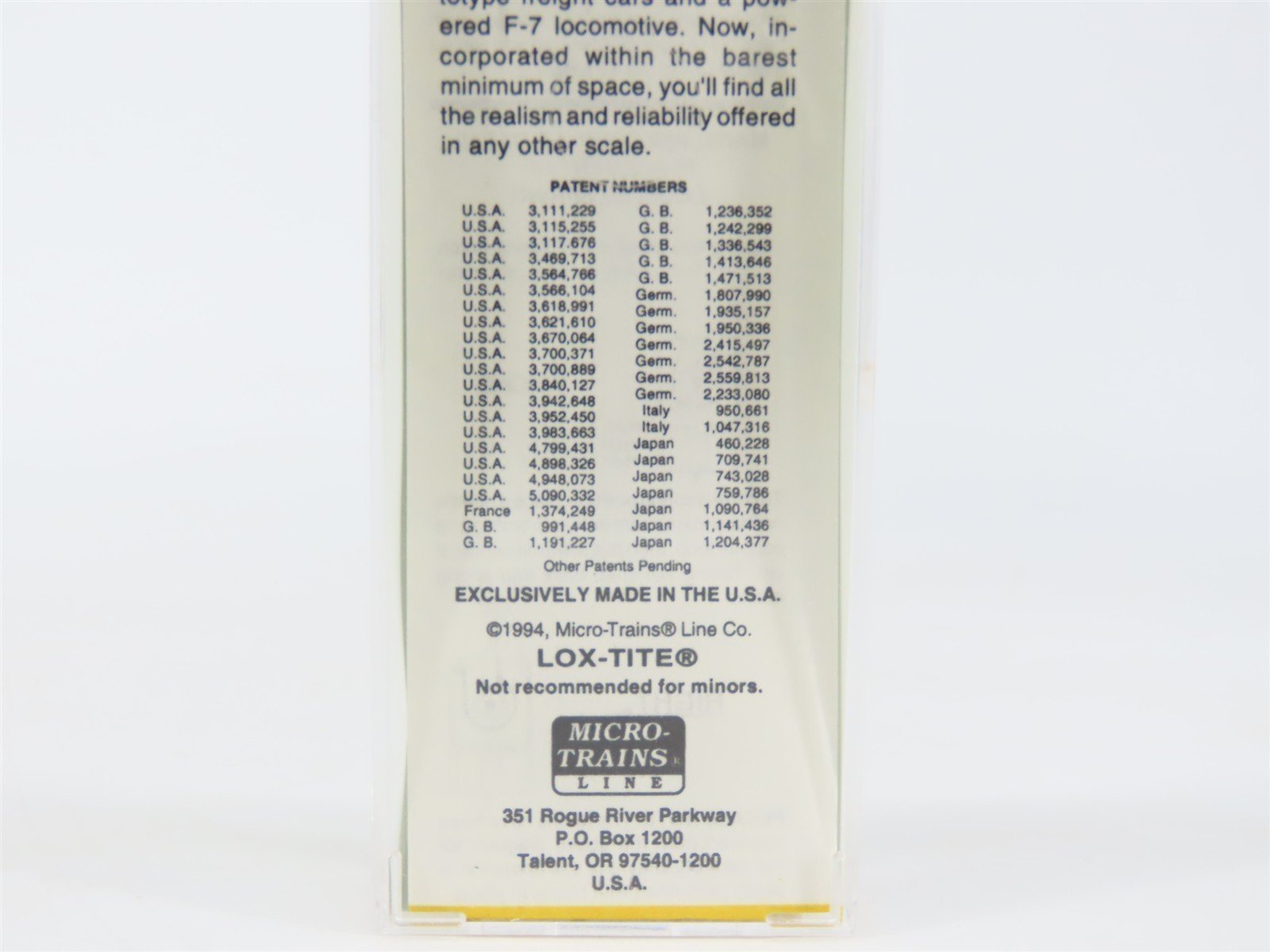 Z Scale Micro-Trains MTL 13514-2 SP Southern Pacific 50' Box Car #652270