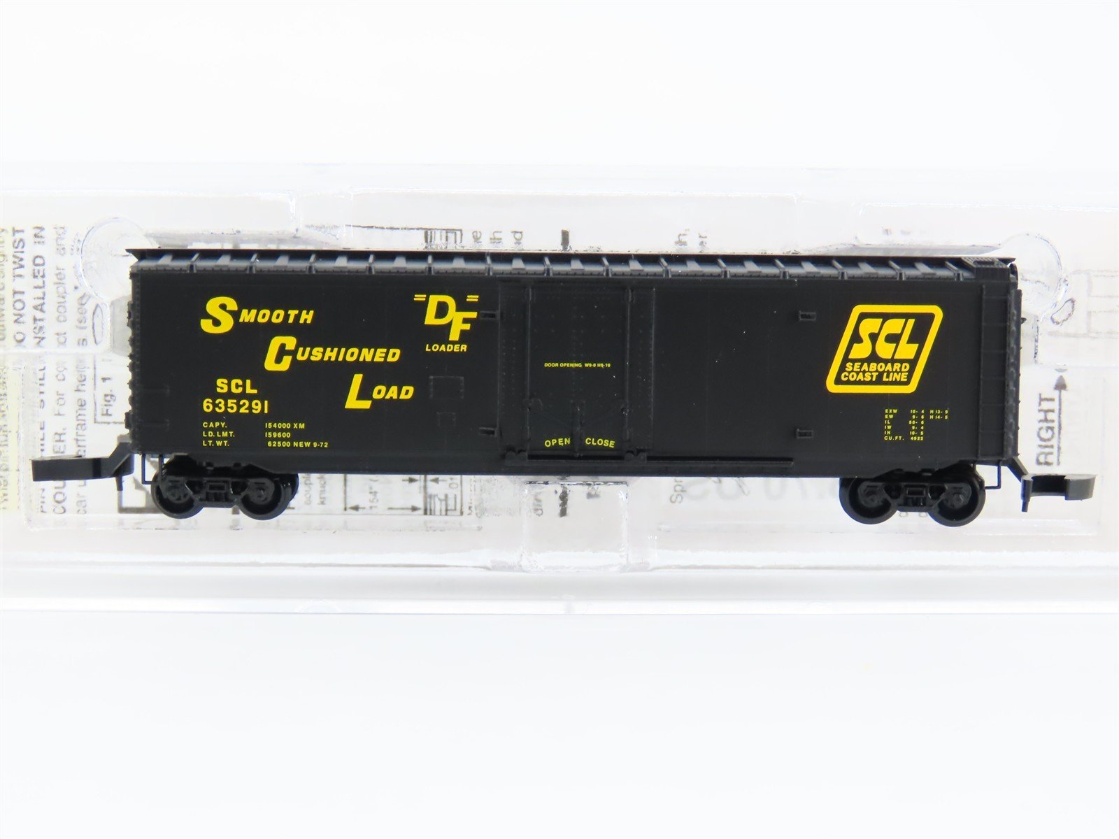 Z Scale Micro-Trains MTL 13611 SCL Seaboard Coast Line 50' Box Car #635291