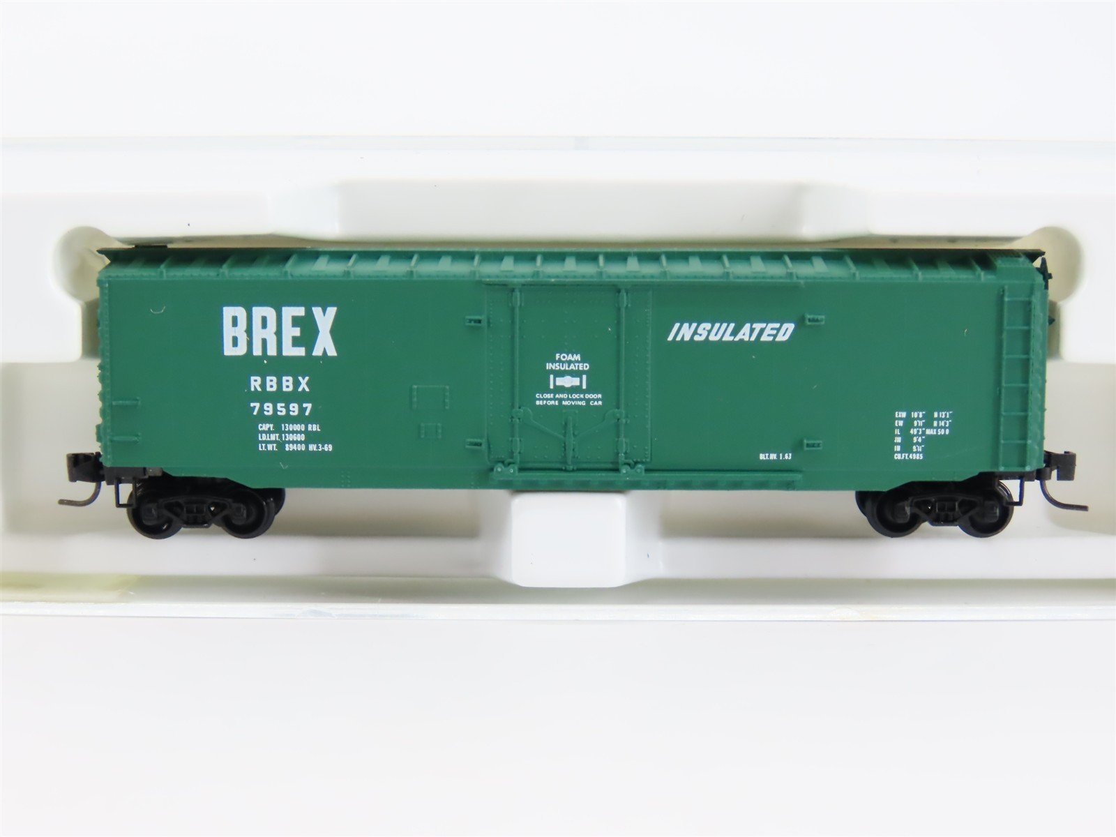Z Scale Kadee Micro-Trains MTL 13606-2 RBBX BREX 50' Plug Door Box Car #79597