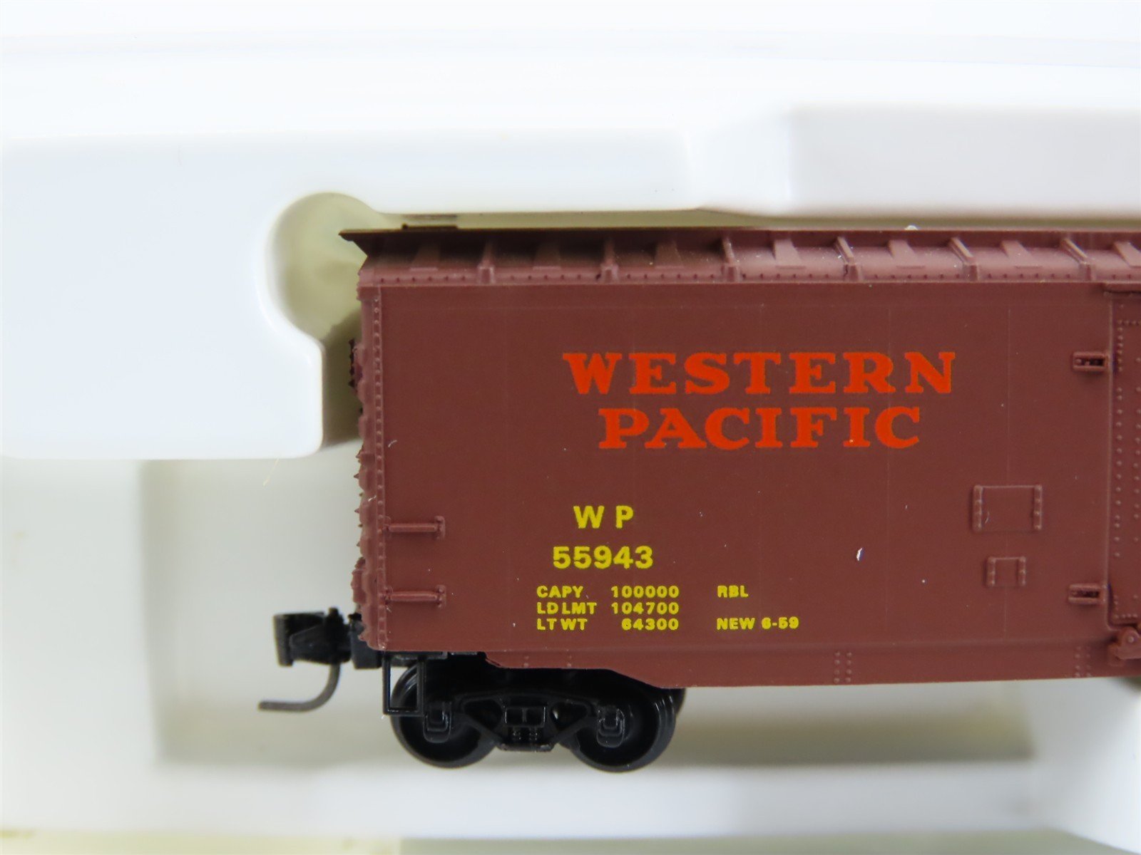 Z Scale Kadee Micro-Trains MTL 13603-2 WP Rides Like A Feather 50' Boxcar #55943
