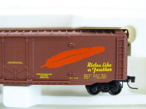 Z Scale Kadee Micro-Trains MTL 13603-2 WP Rides Like A Feather 50' Boxcar #55943