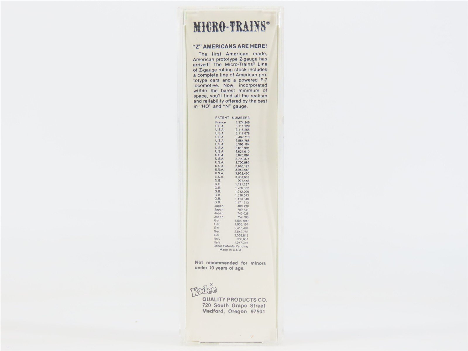 Z Scale Kadee Micro-Trains MTL 13603-2 WP Rides Like A Feather 50' Boxcar #55943