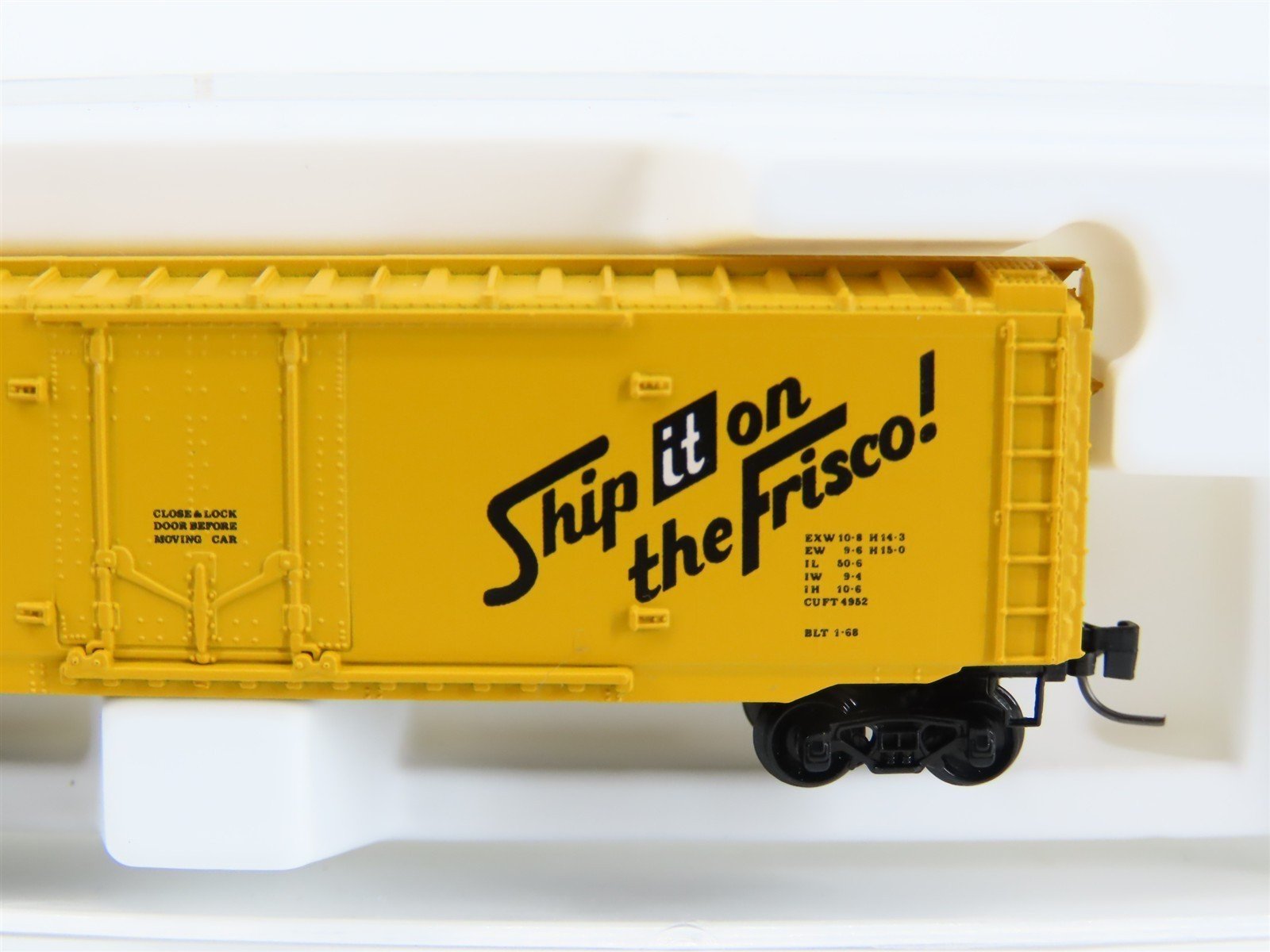 Z Kadee Micro-Trains MTL 13602-2 SL-SF Ship It On The Frisco 50' Box Car #12073