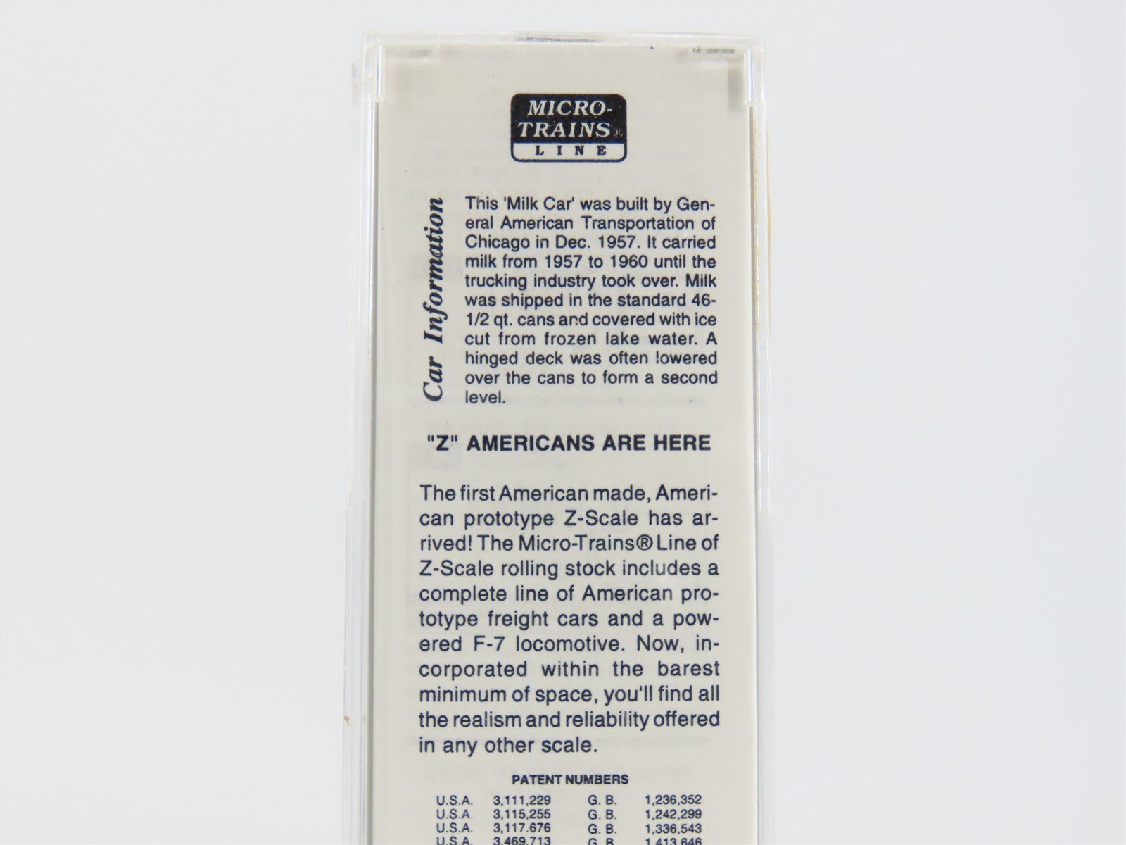 Z Scale Micro-Trains MTL 13619-2 BM Boston & Maine Milk 50' Box Car #1919
