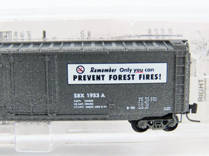 Z Micro-Trains MTL 50700310 SBX Smokey Bear Forest Fire Prevention Boxcar #1953A