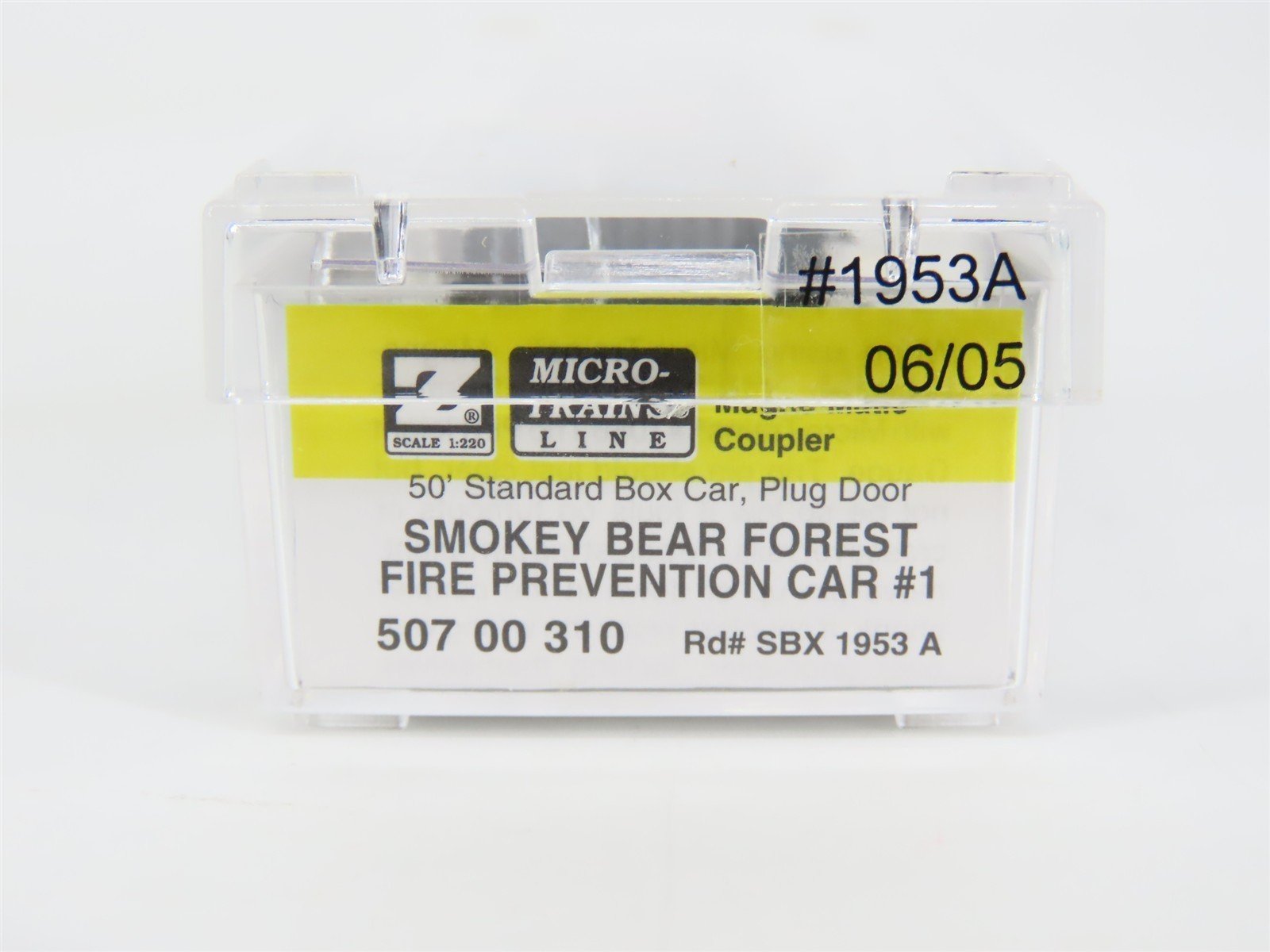 Z Micro-Trains MTL 50700310 SBX Smokey Bear Forest Fire Prevention Boxcar #1953A