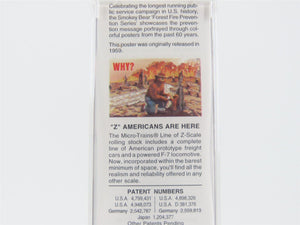 Z Micro-Trains MTL 50700320 SBX Smokey Bear Forest Fire Prevention Boxcar #1959A