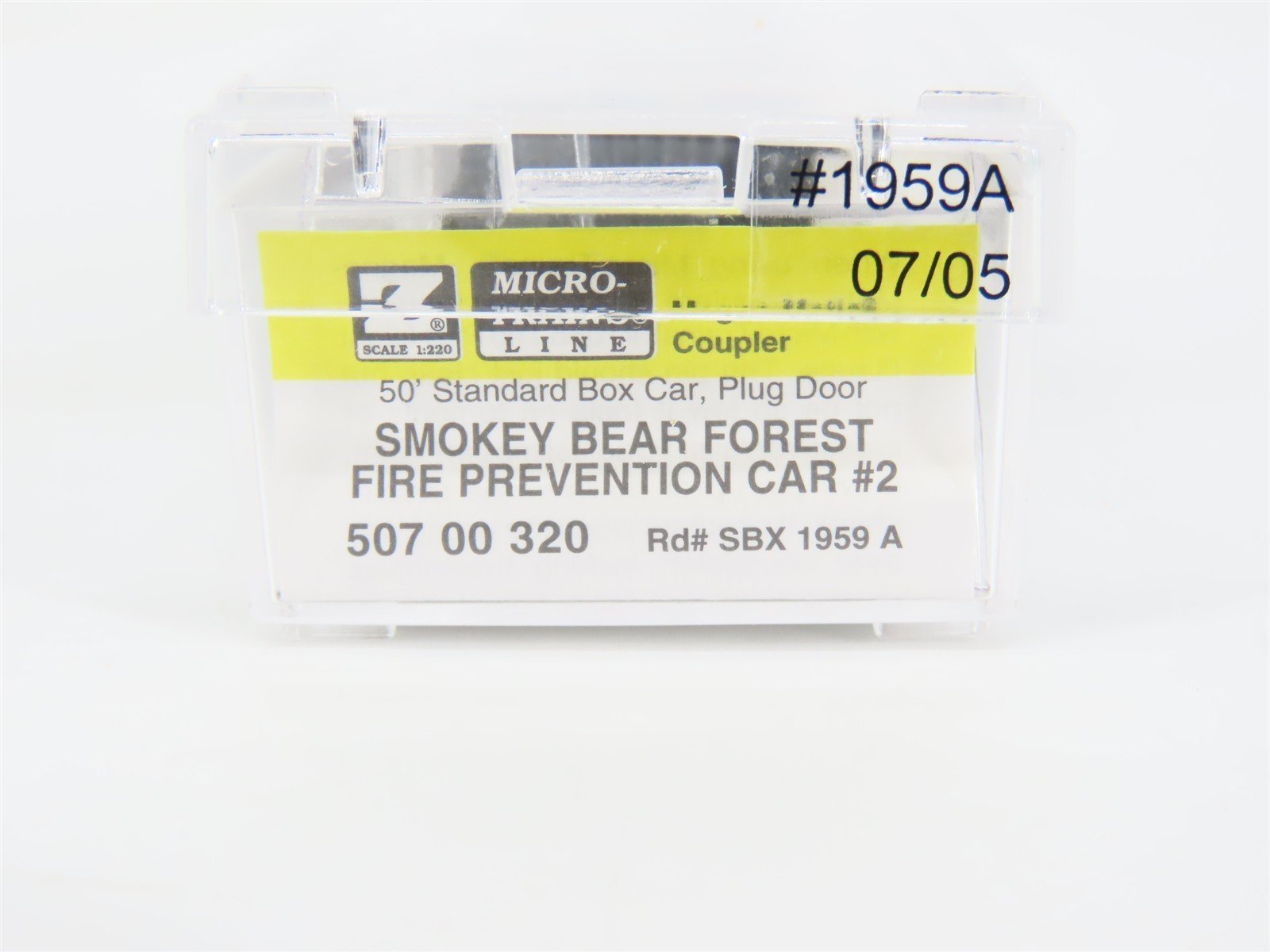 Z Micro-Trains MTL 50700320 SBX Smokey Bear Forest Fire Prevention Boxcar #1959A
