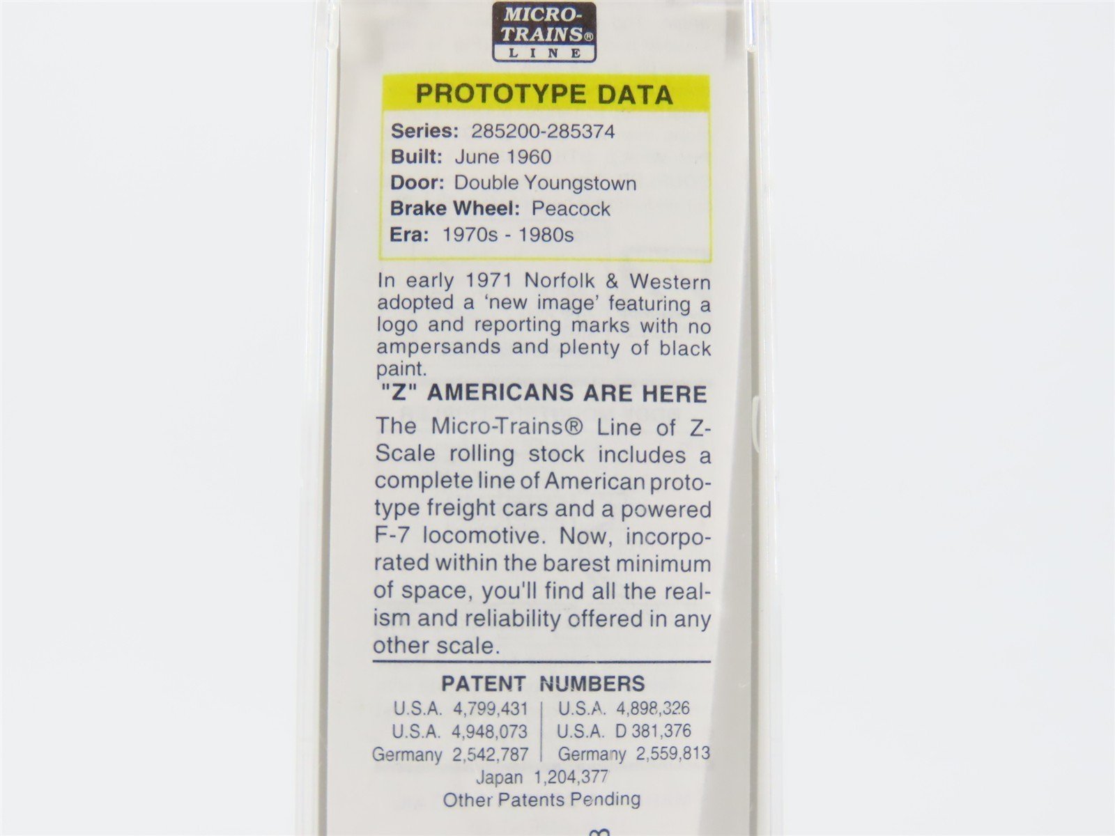 Z Scale Micro-Trains MTL 13703 N&W Norfolk & Western 50' Box Car #285245