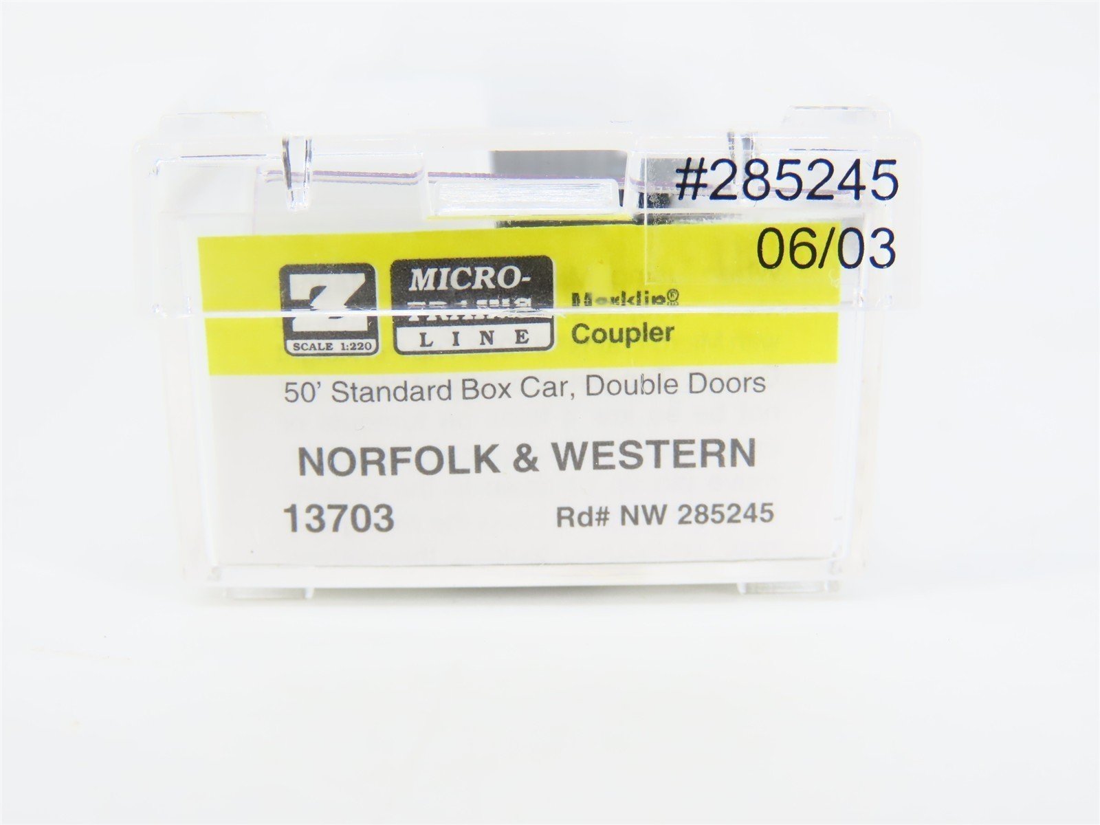 Z Scale Micro-Trains MTL 13703 N&W Norfolk & Western 50' Box Car #285245