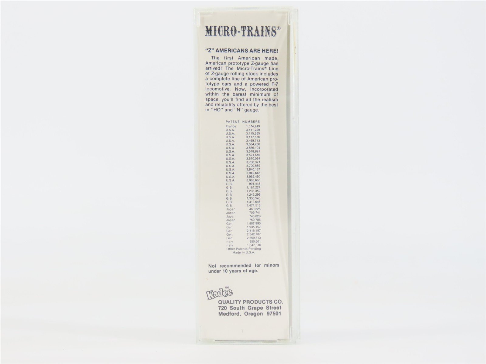 Z Scale Kadee Micro-Trains MTL 13704-2 SP Southern Pacific 50' Box Car #202511