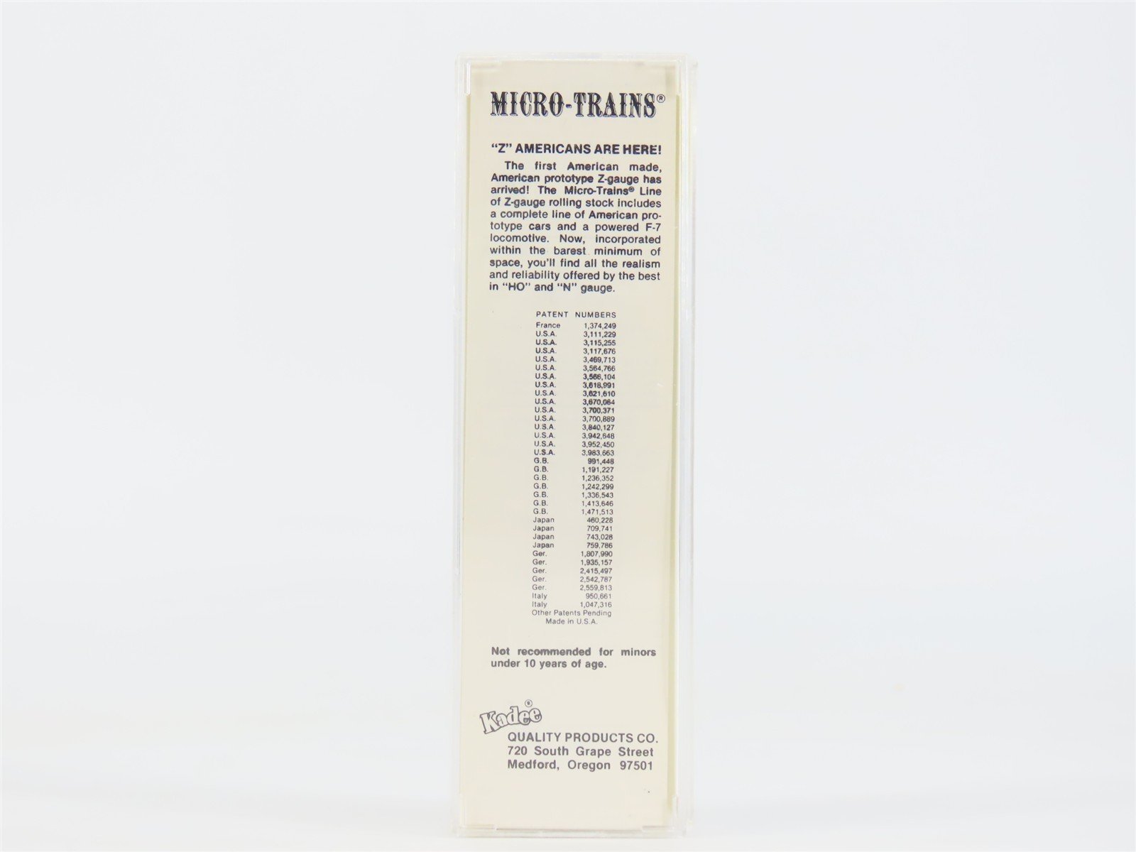 Z Scale Kadee Micro-Trains MTL 13902-2 UP Streamliners 40' Box Car #42236