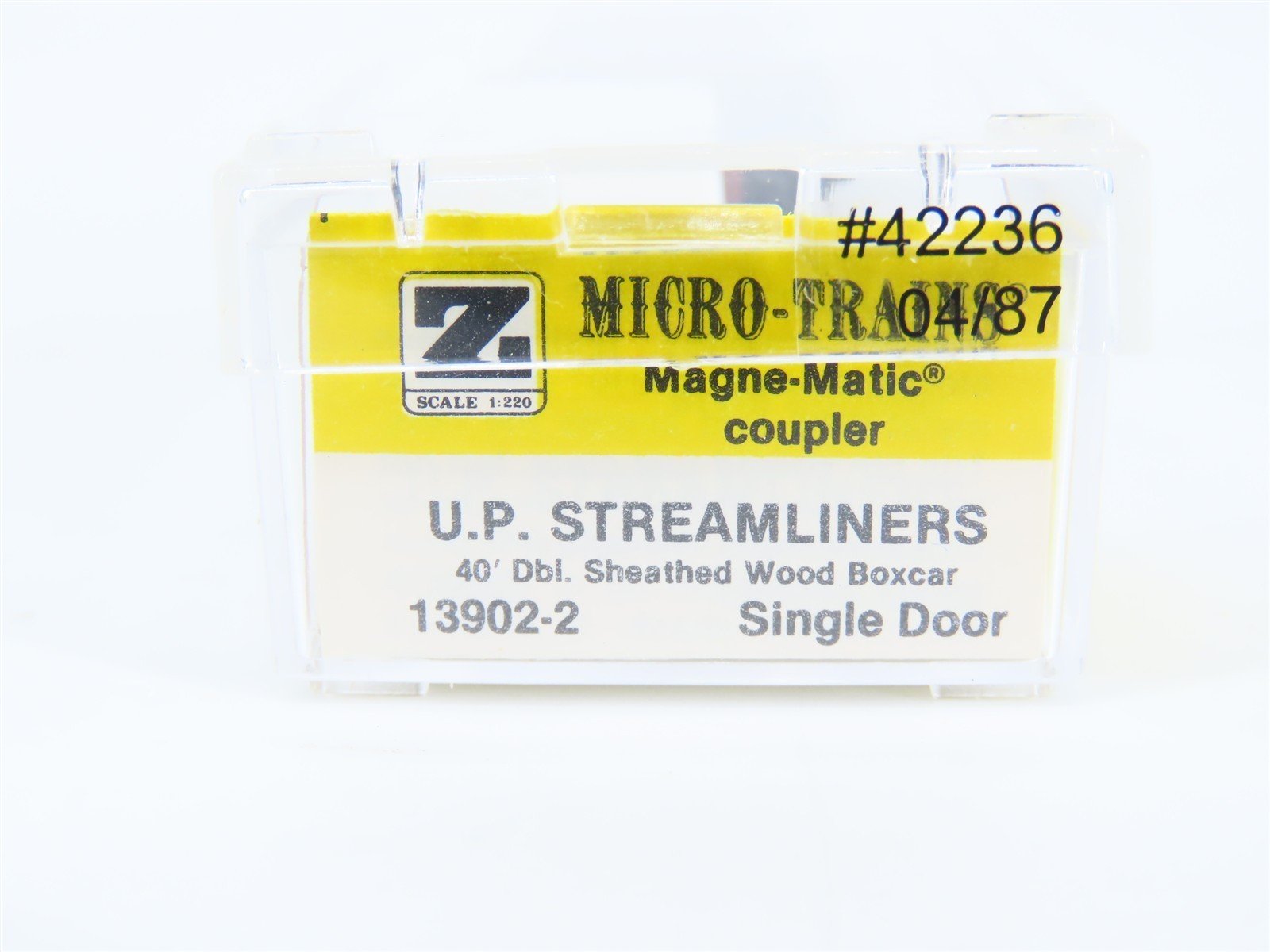 Z Scale Kadee Micro-Trains MTL 13902-2 UP Streamliners 40' Box Car #42236