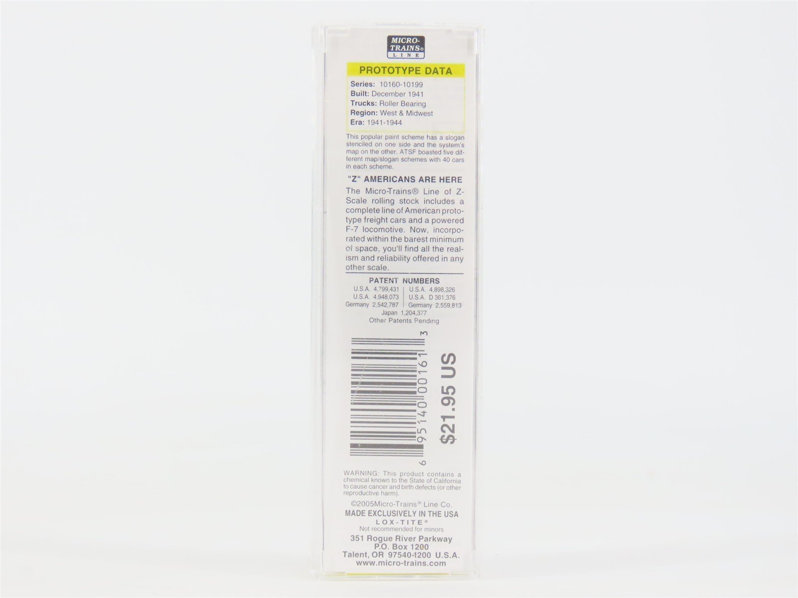 Z Scale Micro-Trains MTL 50600600 ATSF Santa Fe 