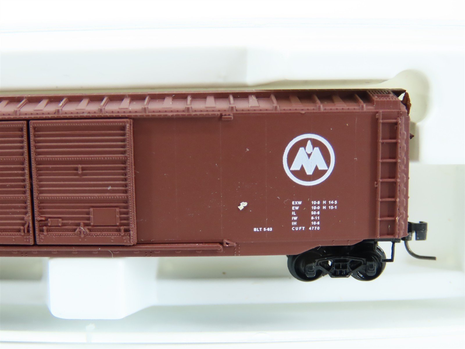 Z Scale Kadee Micro-Trains MTL 13711-2 MON Monon Double Door Box Car #1499