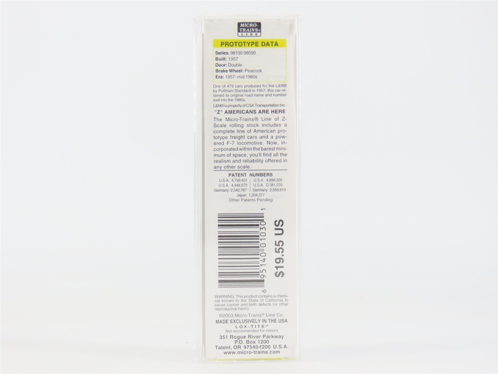 Z Scale Micro-Trains MTL 13705-2 L&N 