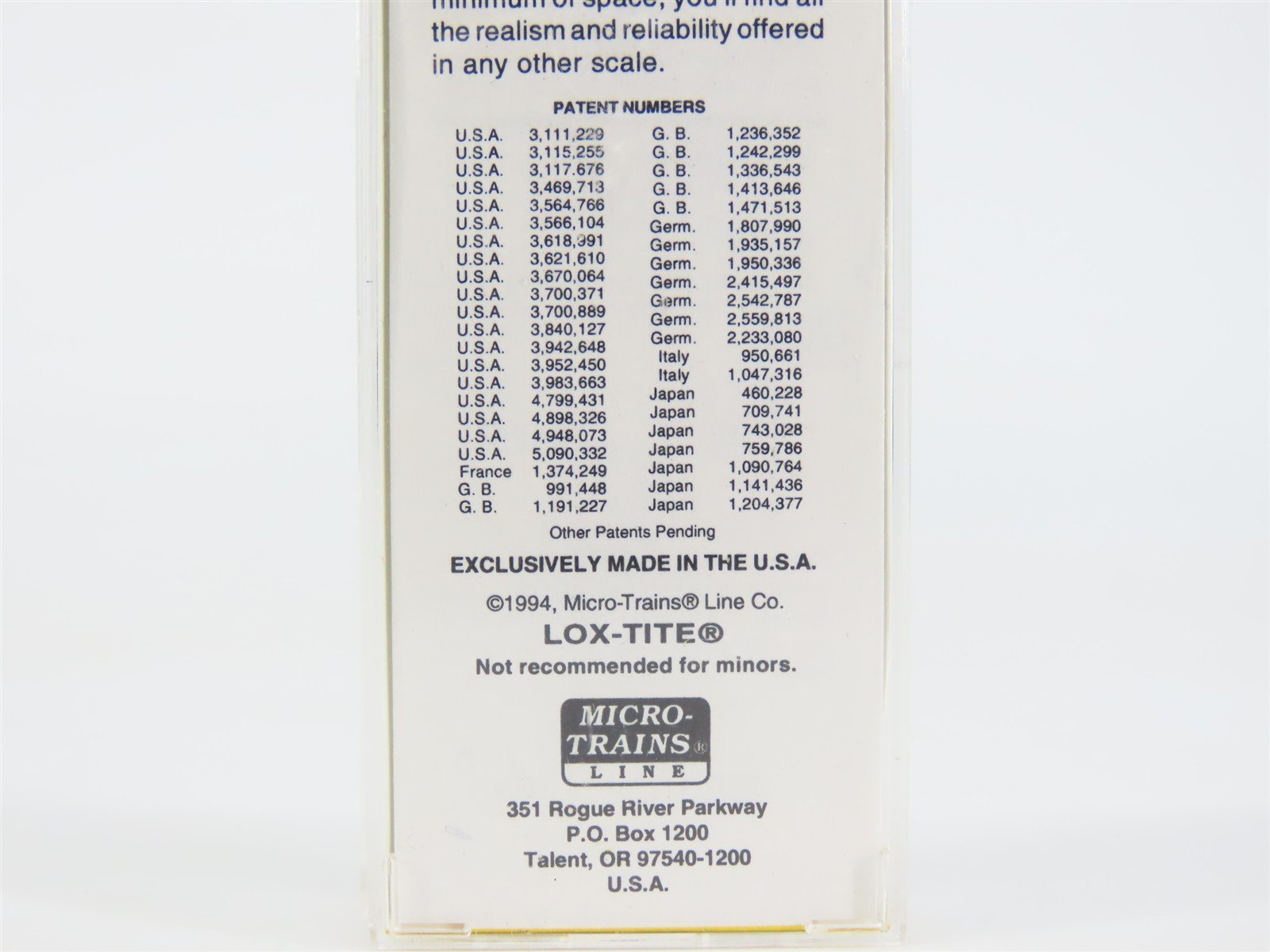 Z Scale Micro-Trains MTL 14001-2 UP Union Pacific F7A Diesel Locomotive #1455