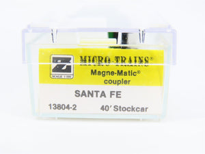 Z Scale Kadee Micro-Trains MTL 13804-2 ATSF Santa Fe 40' Stock Car #68826