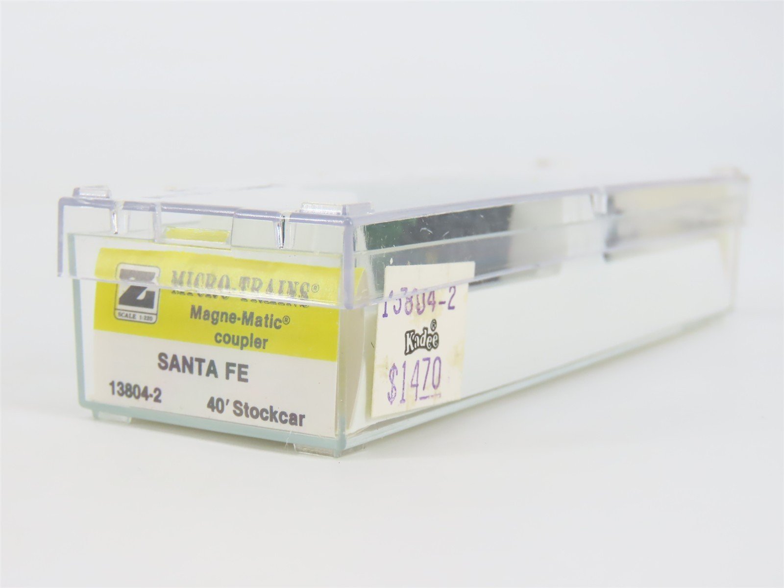 Z Scale Kadee Micro-Trains MTL 13804-2 ATSF Santa Fe 40' Stock Car #68826