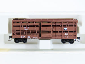 Z Scale Micro-Trains MTL 13809-2 CB&Q Burlington Route Stock Car #52002