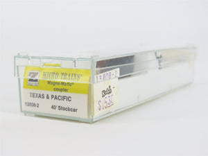 Z Scale Kadee Micro-Trains 13808-2 T&P Texas & Pacific 40' Stock Car #22225