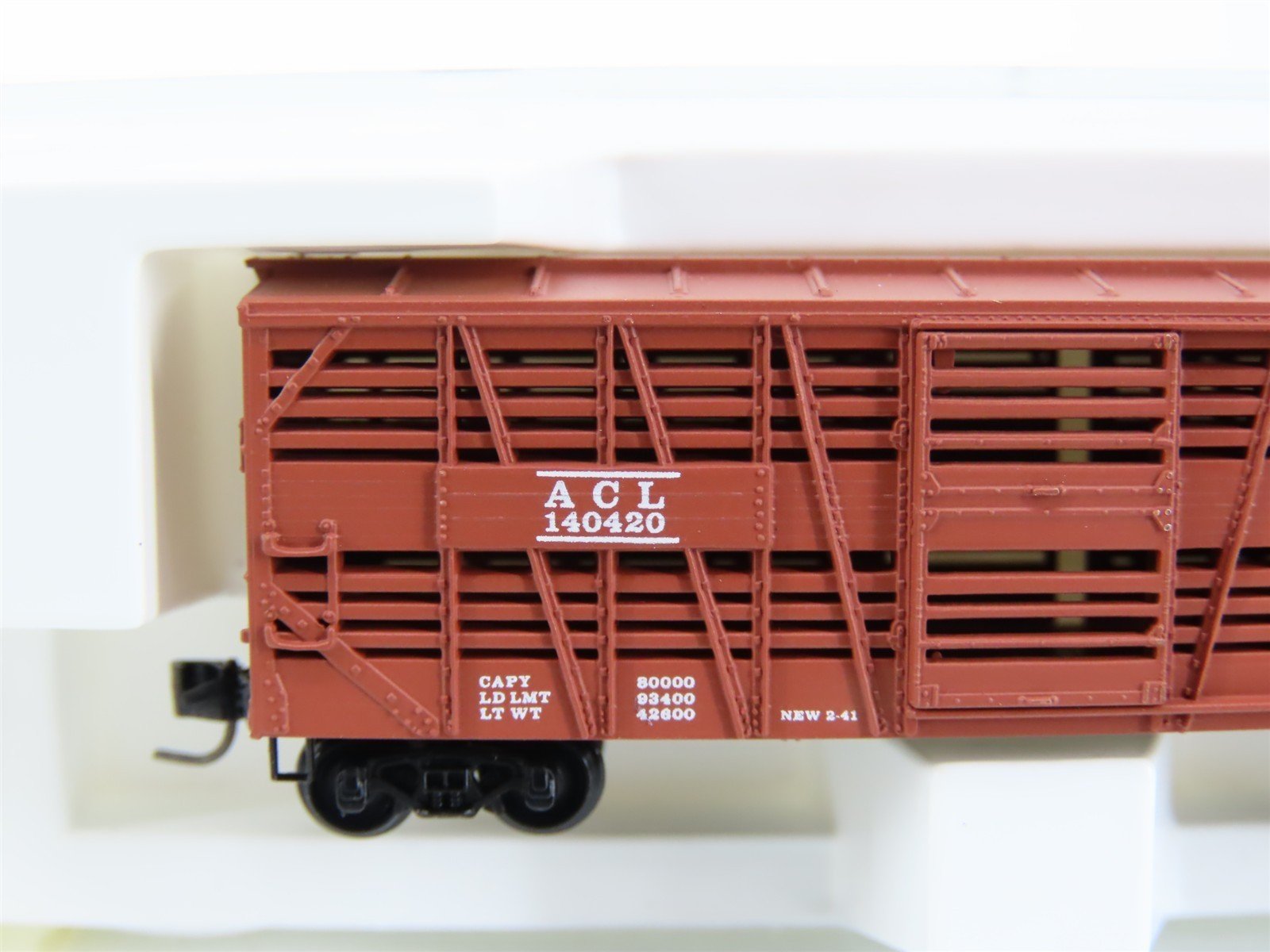 Z Kadee Micro-Trains MTL 13807-2 ACL Atlantic Coast Line 40' Stock Car #140420