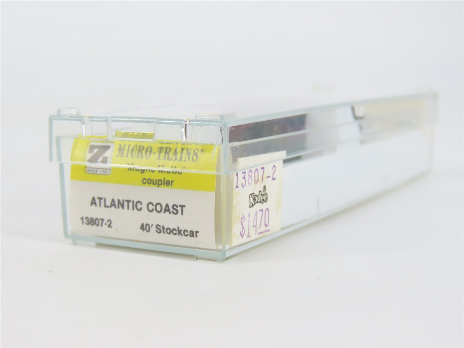 Z Kadee Micro-Trains MTL 13807-2 ACL Atlantic Coast Line 40' Stock Car #140420