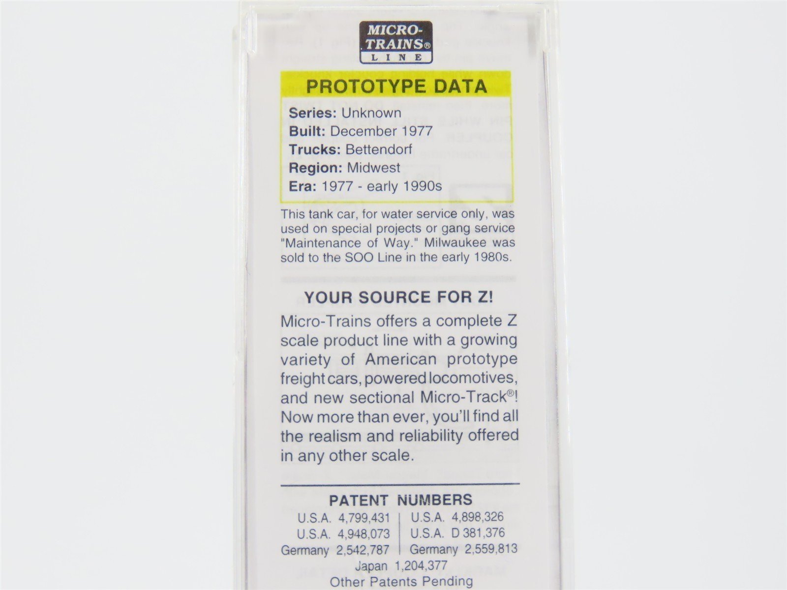 Z Micro-Trains MTL 53000120 MILW Milwaukee Road 39' Single Dome Tank Car #908318