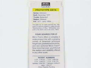 Z Micro-Trains MTL 53000120 MILW Milwaukee Road 39' Single Dome Tank Car #908318