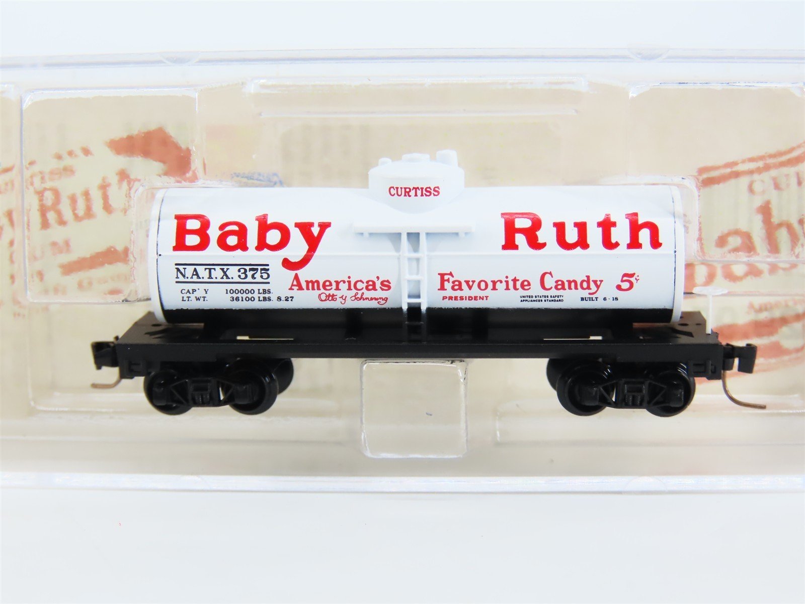 Z Micro-Trains MTL 53000380 NATX Nestle Baby Ruth 39' Single Dome Tank Car #375