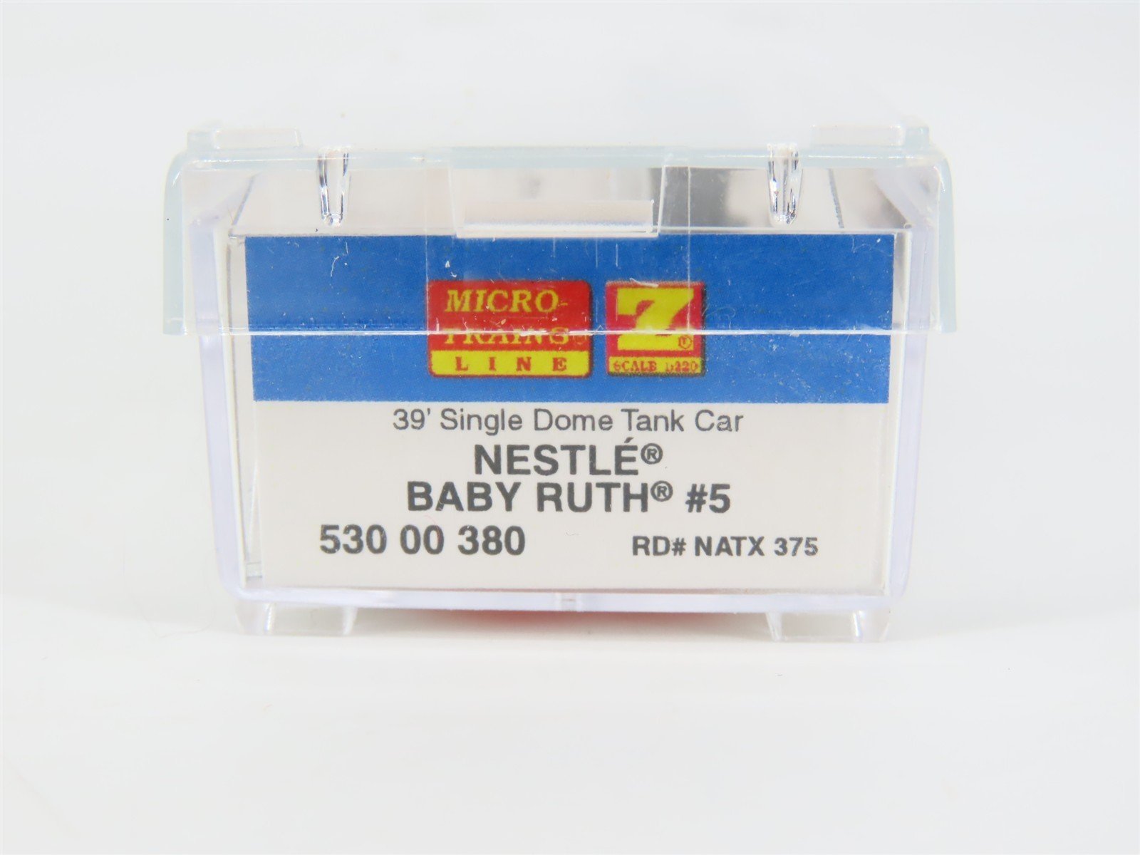 Z Micro-Trains MTL 53000380 NATX Nestle Baby Ruth 39' Single Dome Tank Car #375