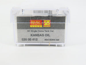 Z Scale Micro-Trains MTL 53000412 KORX Kansas Oil 39' Single Dome Tank Car #820