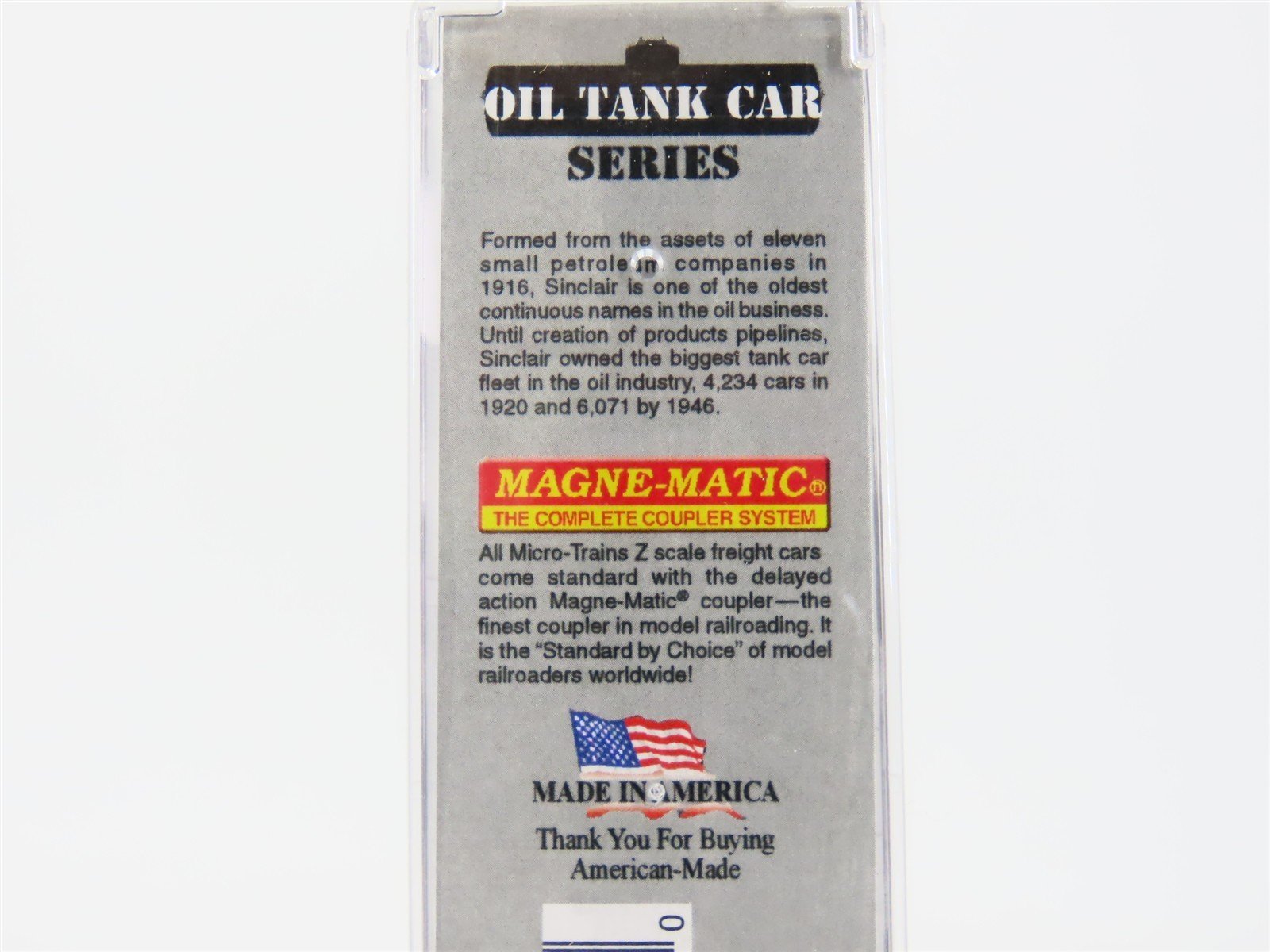 Z Micro-Trains MTL 53000410 SORX Sinclair Oils 39' Single Dome Tank Car #3611