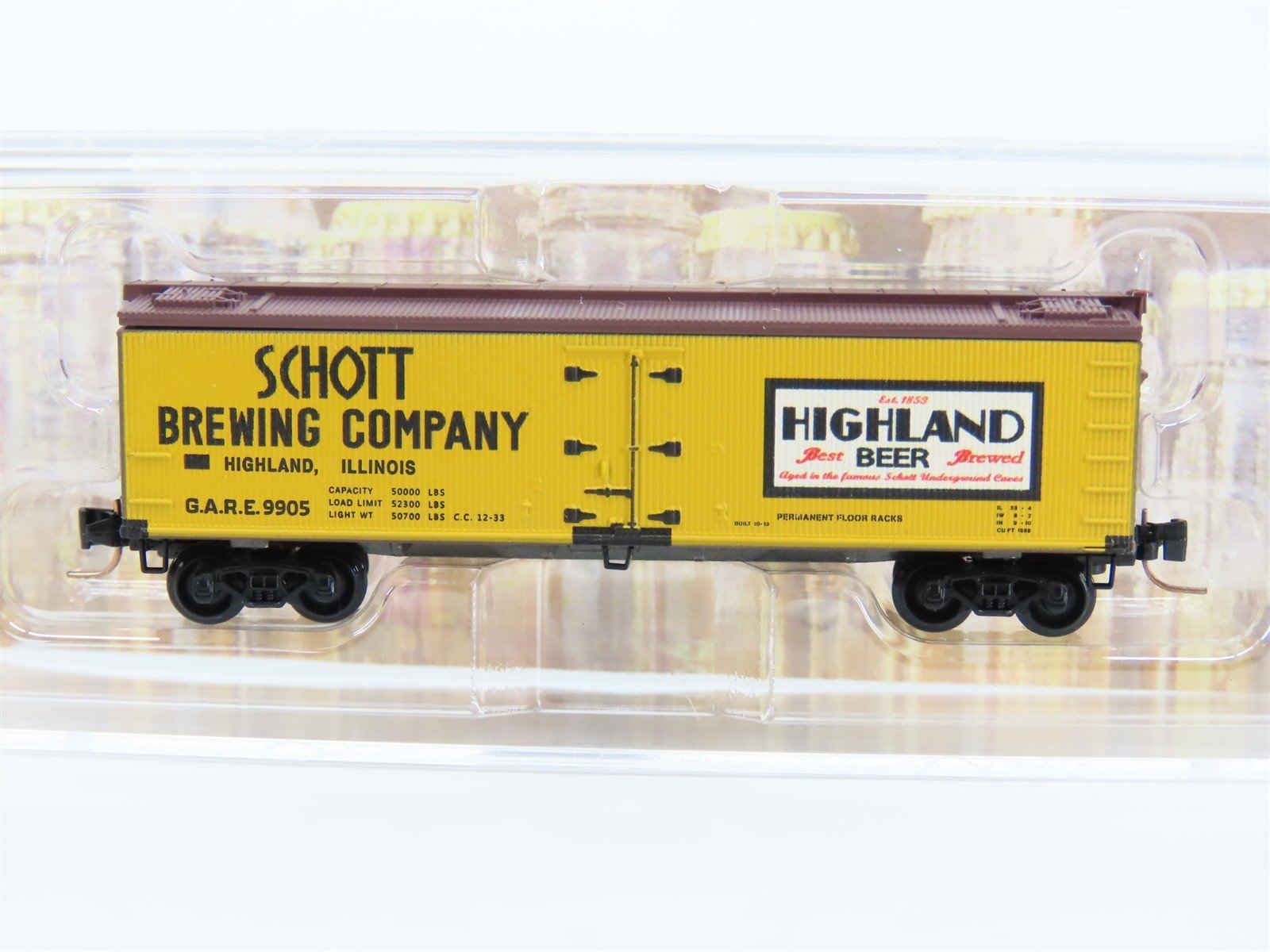 Z Micro-Trains MTL Brewery Series 51800250 GARE Schotts Brewing 40' Reefer #9905