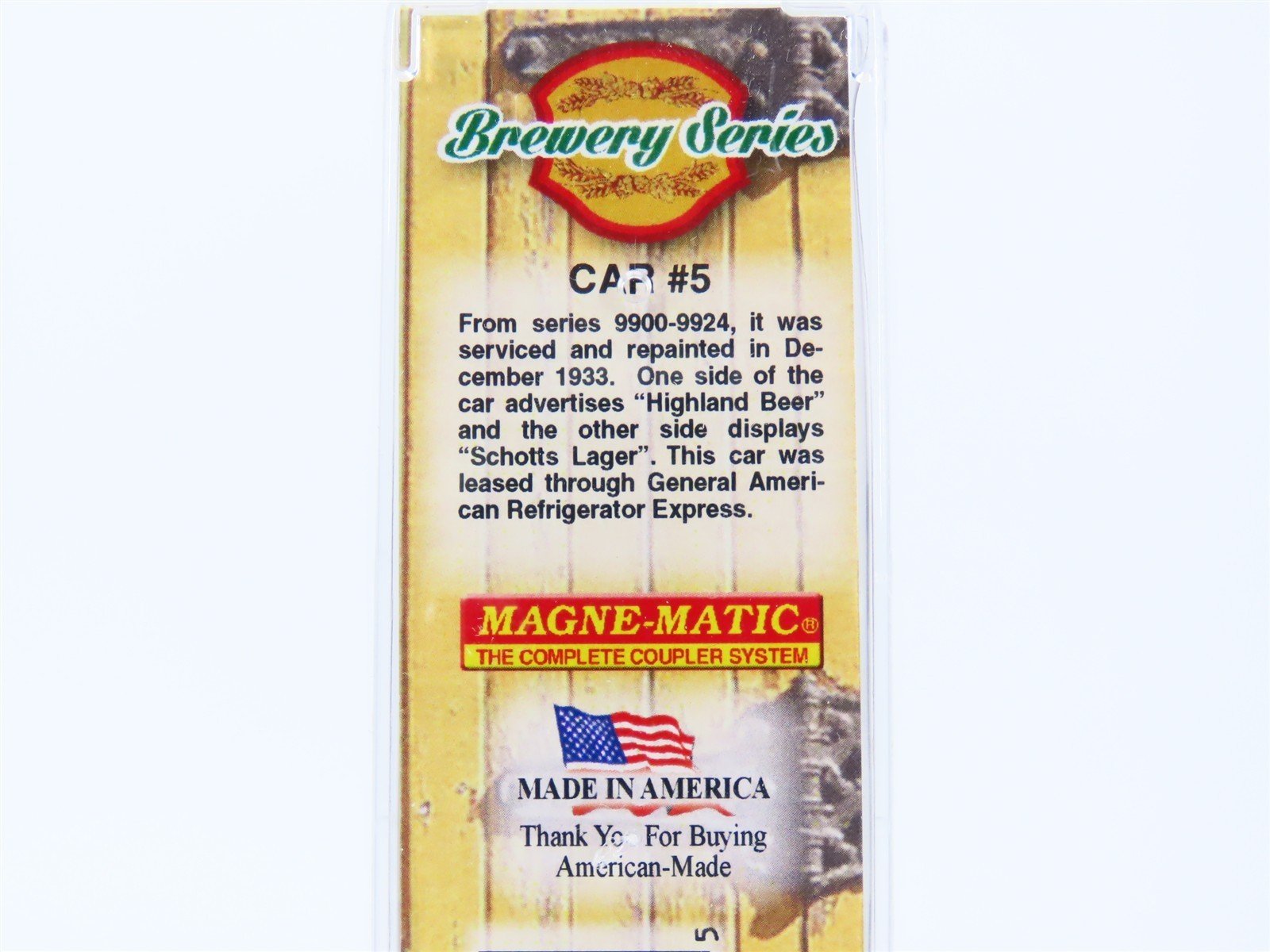 Z Micro-Trains MTL Brewery Series 51800250 GARE Schotts Brewing 40' Reefer #9905