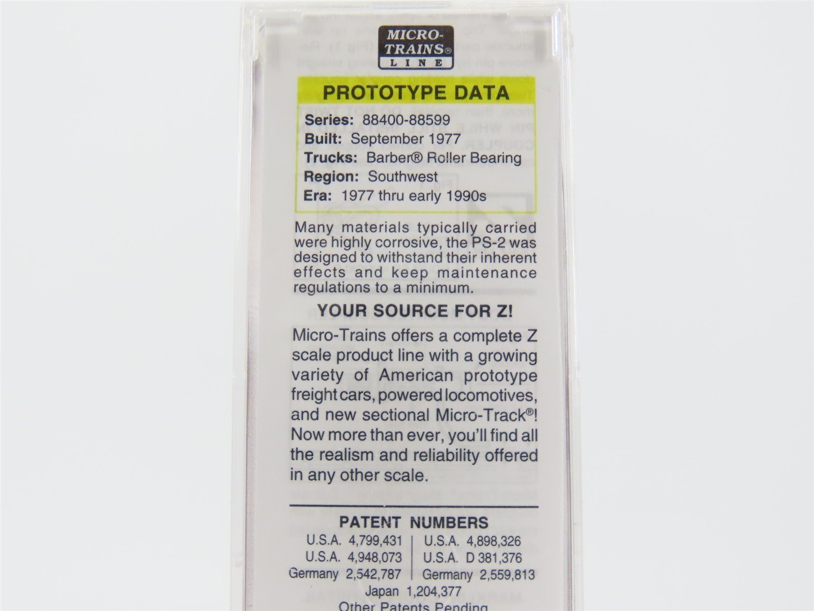 Z Scale Micro-Trains MTL 53100012 ATSF Santa Fe 2-Bay Covered Hopper #82297