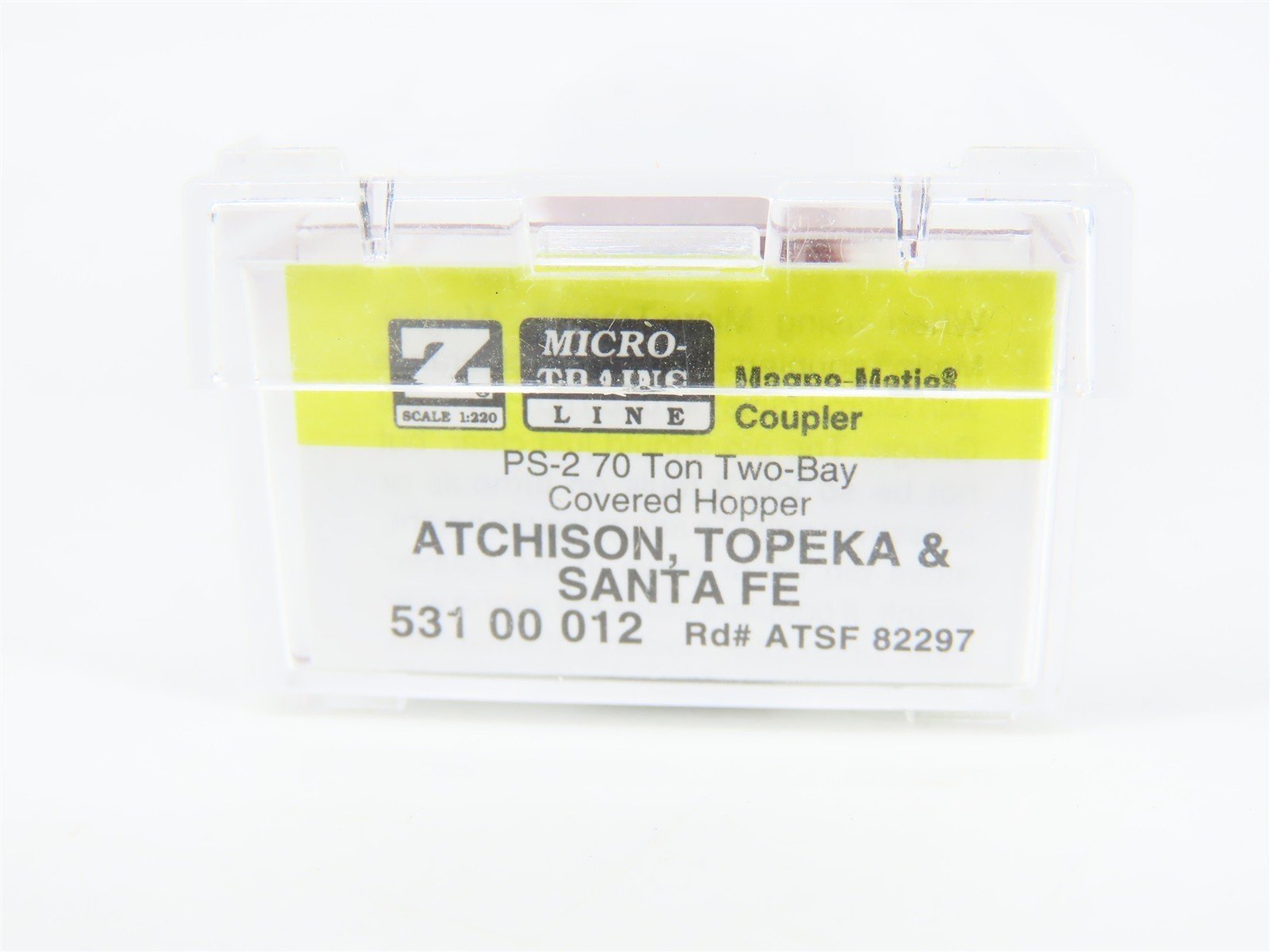 Z Scale Micro-Trains MTL 53100012 ATSF Santa Fe 2-Bay Covered Hopper #82297