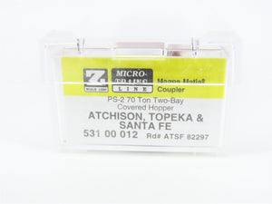 Z Scale Micro-Trains MTL 53100012 ATSF Santa Fe 2-Bay Covered Hopper #82297
