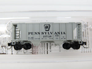 Z Scale Micro-Trains MTL 53100020 PRR Pennsylvania 2-Bay Covered Hopper #257128