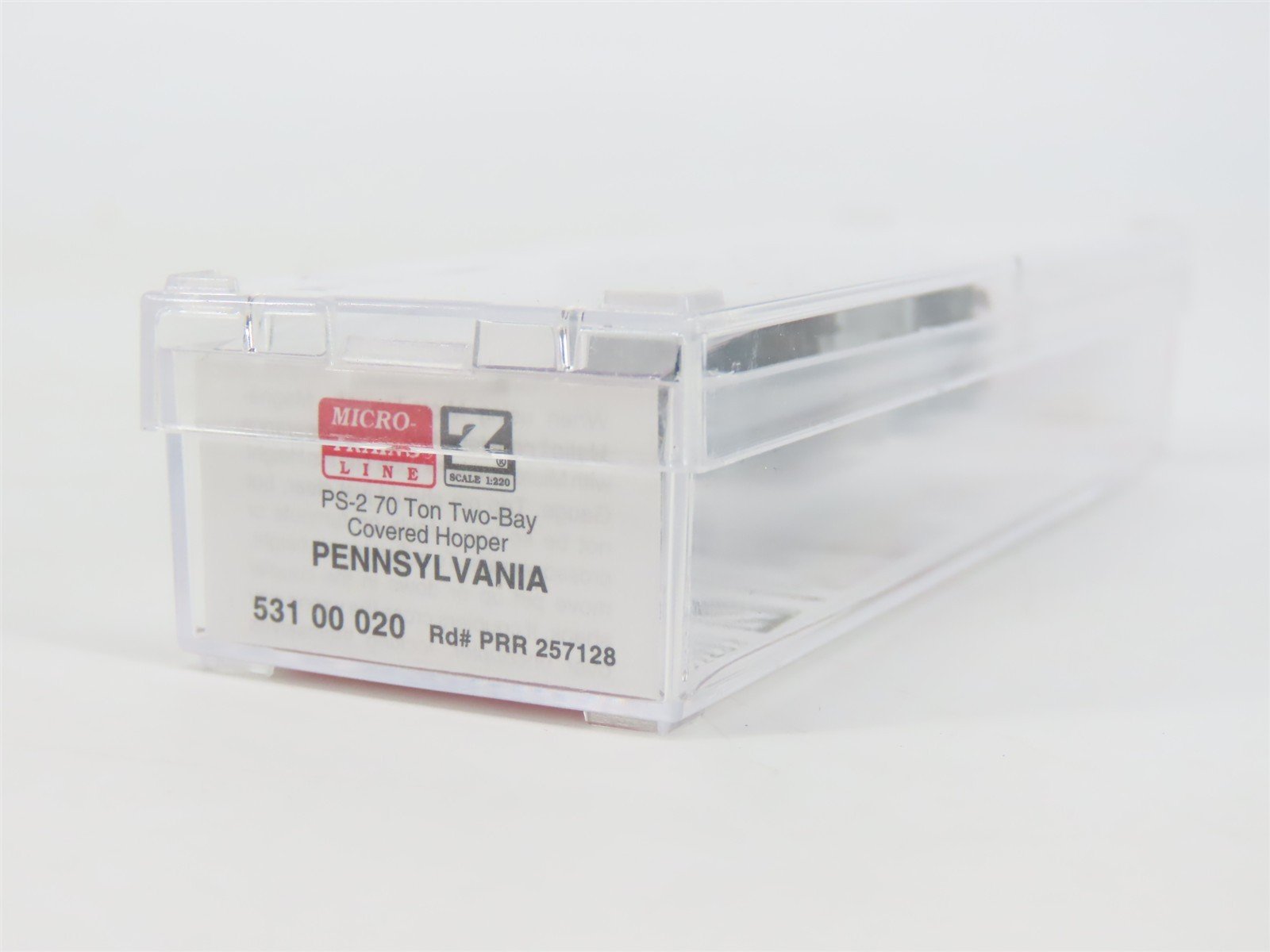Z Scale Micro-Trains MTL 53100020 PRR Pennsylvania 2-Bay Covered Hopper #257128