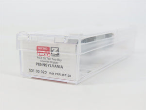 Z Scale Micro-Trains MTL 53100020 PRR Pennsylvania 2-Bay Covered Hopper #257128